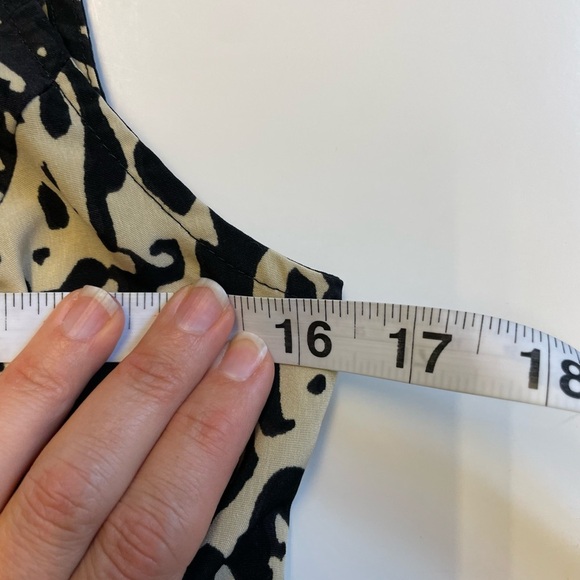 Awear animal printed peplum sleeveless cami top blouse women's size 8 - Picture 7 of 8